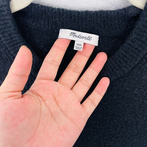 MADEWELL Fremont Pullover Sweater in Black Size XXS - Picture 4 of 7